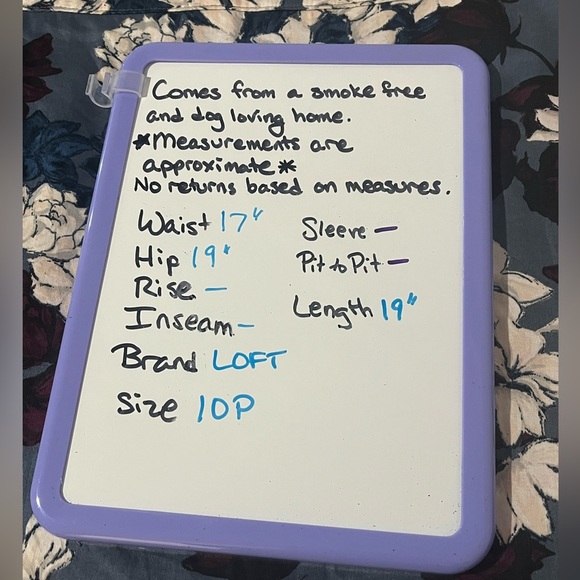 LOFT size 10P floral pencil skirt EUC - Picture 7 of 8
